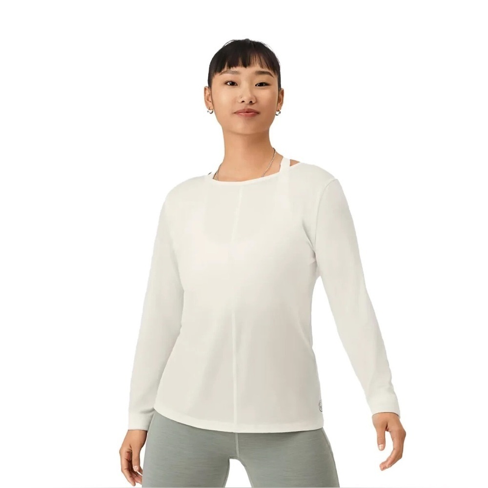 Allbirds NWT natural flow studio long sleeve top medium merino wool blend - Picture 1 of 12
